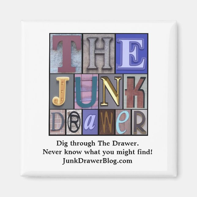 JDLogo, graben Sie durch die Schublade. Ne... Magnet (Vorne)