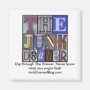 JDLogo, graben Sie durch die Schublade. Weiß nie, Magnet