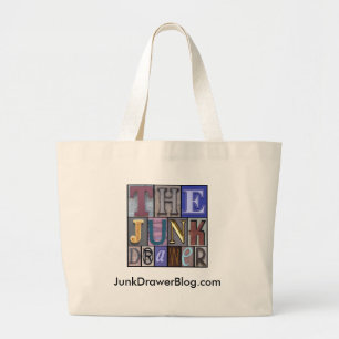 JDLogo, JunkDrawerBlog.com Jumbo Stoffbeutel