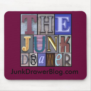 JDLogo, JunkDrawerBlog.com Mousepad