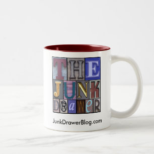 JDLogo, JunkDrawerBlog.com Zweifarbige Tasse