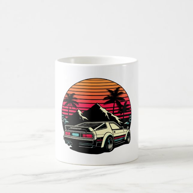 JDM-Auto Japanischer Retro Car Racing Drifting Leg Kaffeetasse (Mittel)