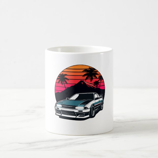 JDM-Auto Japanischer Retro Car Racing Drifting Leg Kaffeetasse (Mittel)