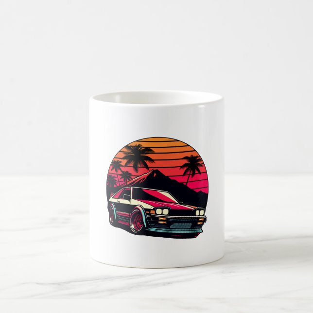 JDM-Auto Japanischer Retro Car Racing Drifting Leg Kaffeetasse (Mittel)