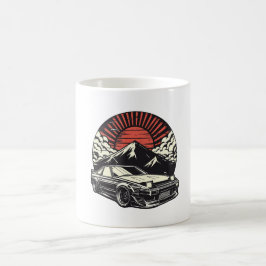 JDM-Auto Japanischer Retro Car Racing Drifting Leg Kaffeetasse