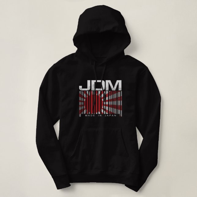 JDM Bar Made in Japan Motorsport Mens Hoodie (Design vorne)