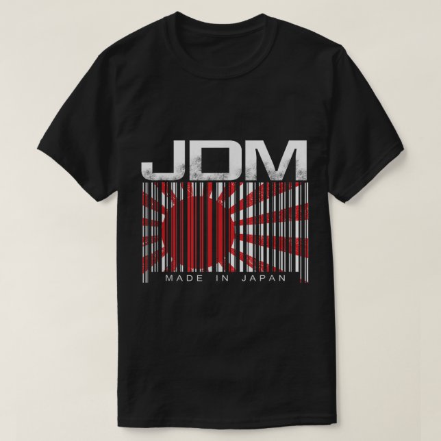 JDM Barcode Made in Japan Motorsport Mens T-Shirt (Design vorne)