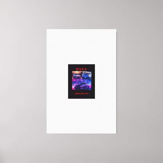 JDM Car Collection Canvas Print Wall Art Leinwanddruck (Vorderseite)