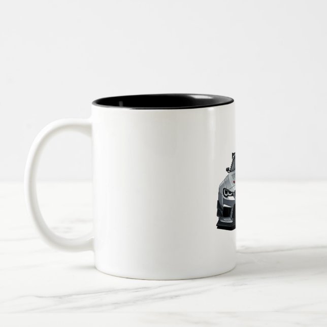 JDM Classic Car Mug — Retro Japanese Vehicle Zweifarbige Tasse (Links)