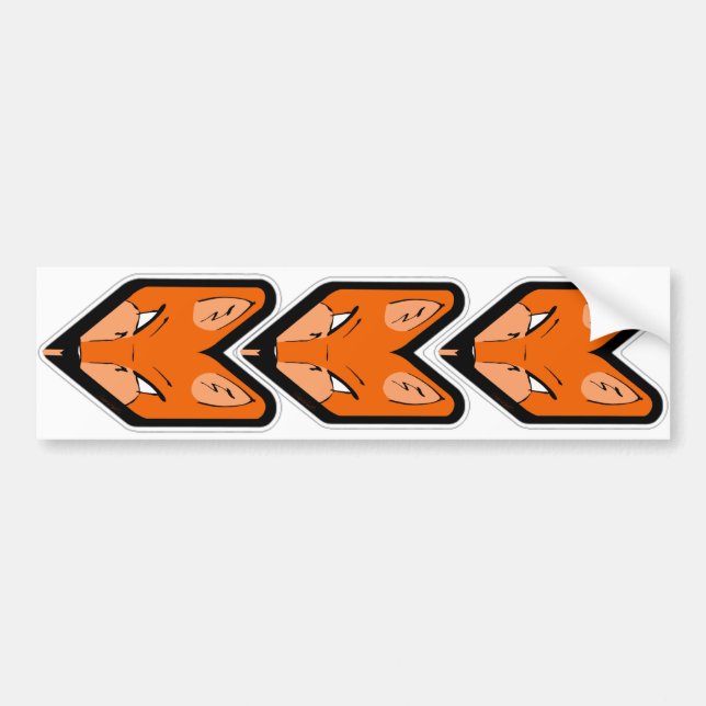 JDM Fox-Abzeichen Autoaufkleber (Vorne)