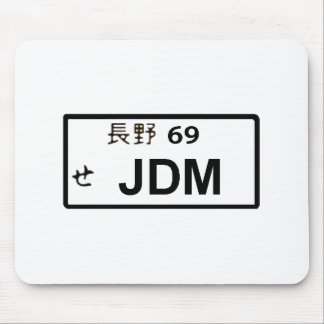 JDM japanisches Kfz-Kennzeichen Mousepad