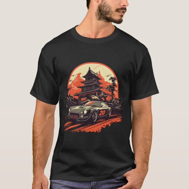 JDM Legend Drifting - Japanisches Retro Car Racing T-Shirt (Vorderseite)