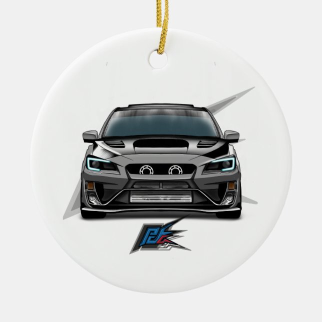 JDM-Rallye-Auto Keramik Ornament (Vorne)
