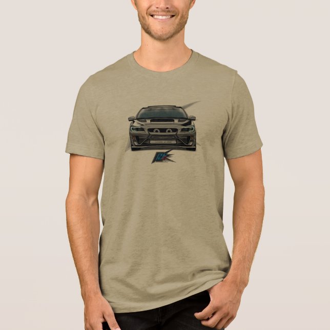 JDM-Rallye-Auto  Tri-Blend Shirt (Vorderseite)