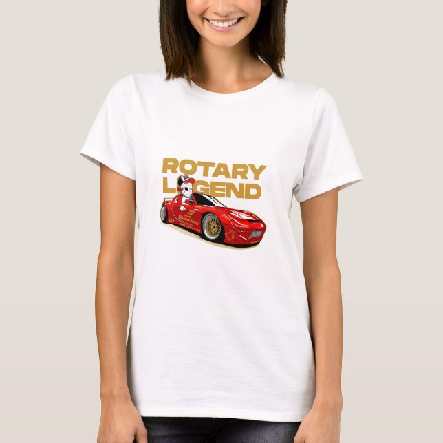 JDM RED ROTARY DRIFT LEGEND T-Shirt (Vorderseite)