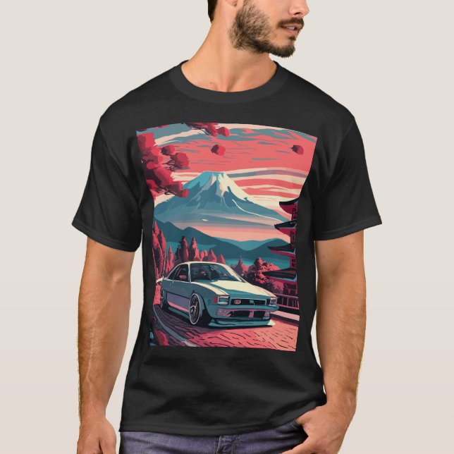 JDM Retro Japanese Car T - Shirt (Vorderseite)