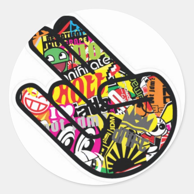 Jdm Runder Aufkleber (Vorderseite)