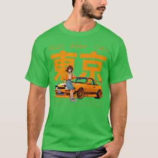JDM Tokyo Japan Drift Race Tuning Retro Vintage Gr T-Shirt