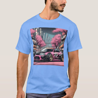 JDM Tokyo Skyline Retro Race Drift Tuning On The B T-Shirt