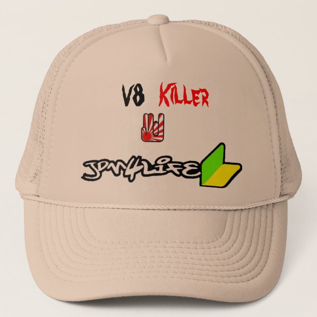 JDM über V8 Truckerkappe (Vorderseite)