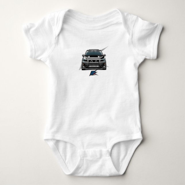 JDM WRC Rally-Auto Baby Strampler (Vorderseite)