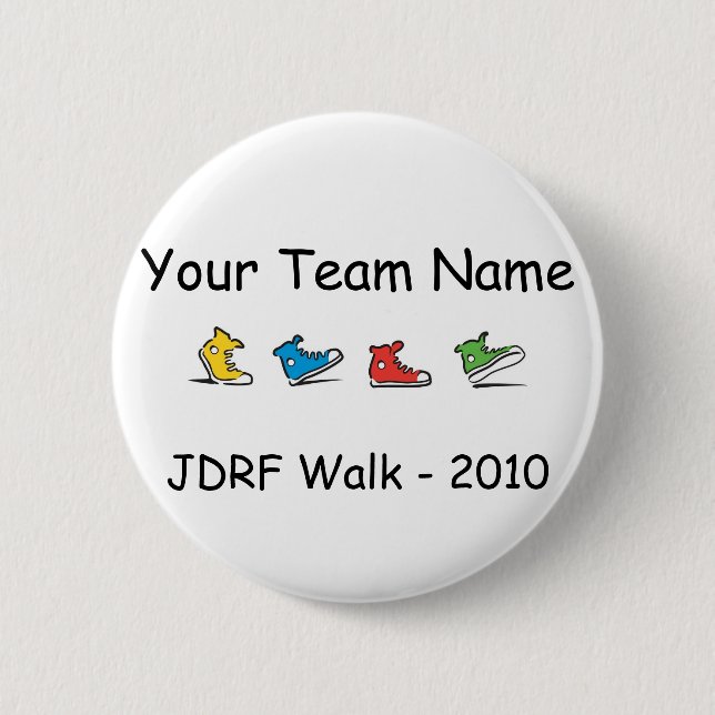 JDRF Weg-Teamknopf 2010 Button (Vorderseite)