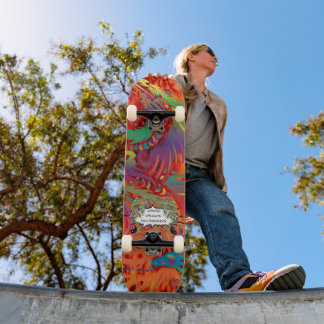 JDS Farbige Drachen Skateboard
