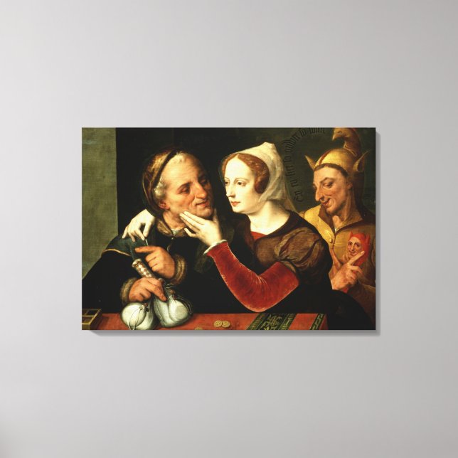 Je älter man wird, desto verrückter wird man leinwanddruck (Vorderseite)