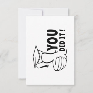 Je bent geslaagd of je hebt het gehaald, diploma karte