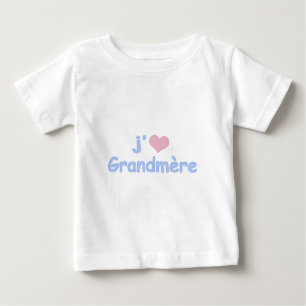Je coeur Grandmère Baby T-shirt