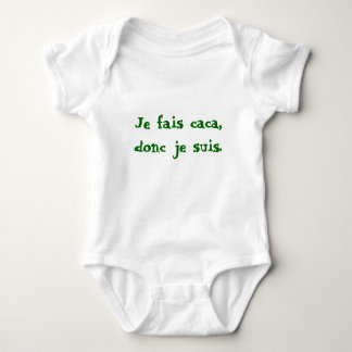Je fais caca, donc je suis. baby strampler