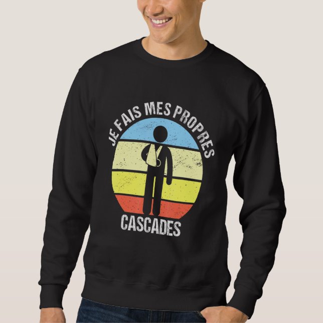 Je Fais Mes Own Cascades Bon Erholung gebrochen Ar Sweatshirt (Vorderseite)