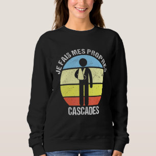 Je Fais Mes Own Cascades Bon Erholung gebrochen Ar Sweatshirt
