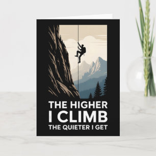 Je höher ich steige, desto leiser werde ich Felsen Karte