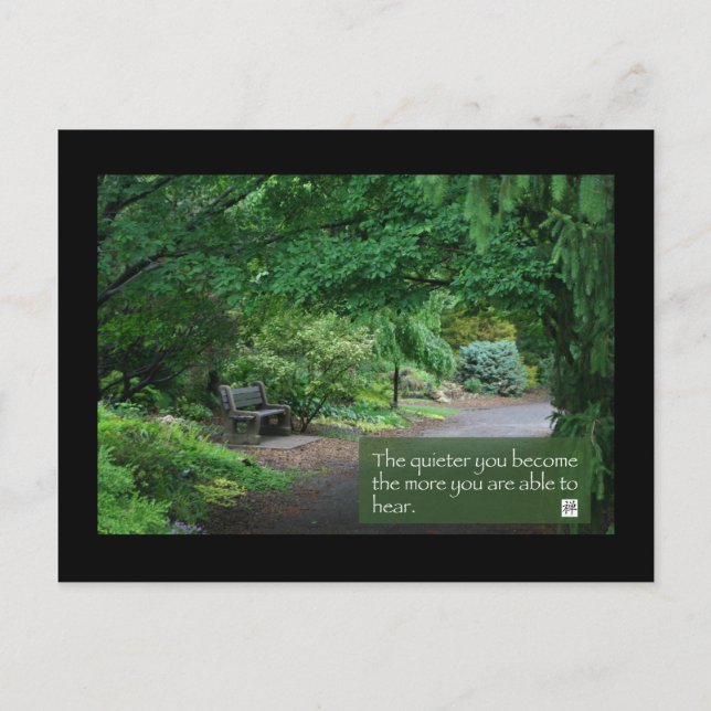 Je leiser du wirst.. postkarte (Vorderseite)