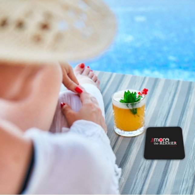 Je mehr das bessere Zitat der Unternehmensführung  Rechteckiger Pappuntersetzer (Von Creator hochgeladen)