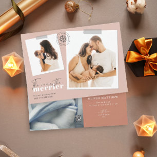 Je mehr das Merrier Rust Geburt Ankündigung Foto