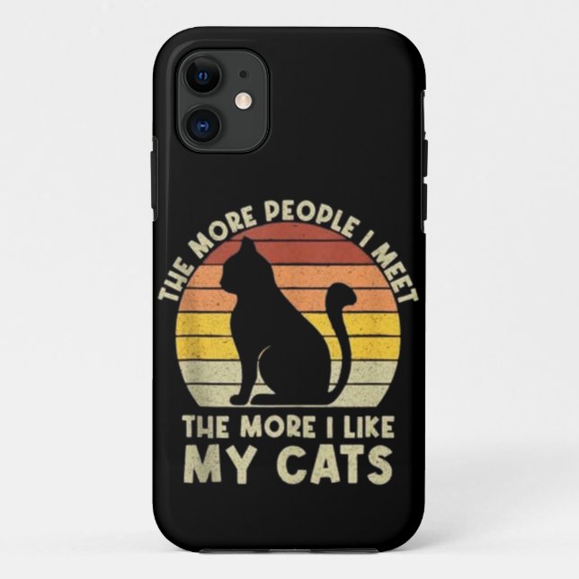 Je mehr Leute ich treffe, desto mehr mag ich mein  Case-Mate iPhone Hülle (Rückseite)