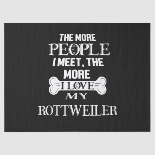 Je mehr Menschen ich treffe, desto mehr Liebe mein Seidenpapier (Vorderseite)