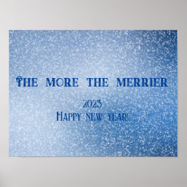 Je mehr sich der Merrier wünscht ein neues Jahresp Poster