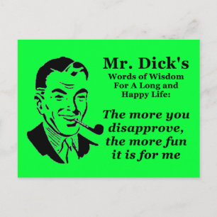 Je mehr Sie ablehnen Postkarte