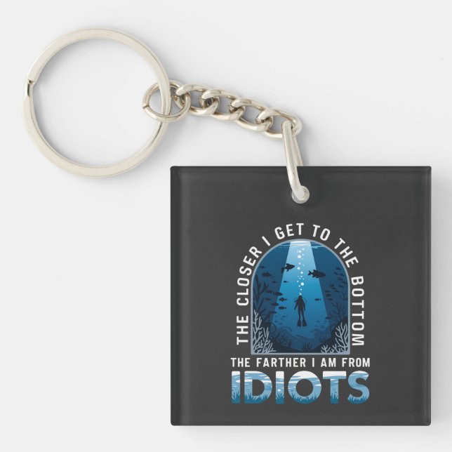 Je Naher ich an die Unterseite komme, desto weiter Schlüsselanhänger (Vorderseite)