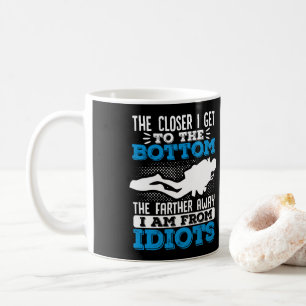 Je Naher ich zum Tiefseetaucher komme Kaffeetasse
