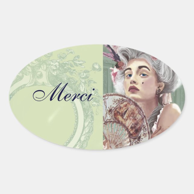 Je Ne Regrette Rien danke dir Stickers (Vorderseite)
