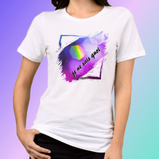 Je Ne Sais Quoi Bright farbenfroher Chic Tri-Blend Shirt (Von Creator hochgeladen)