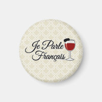 Je Parle Francais spreche ich Glasbarett des