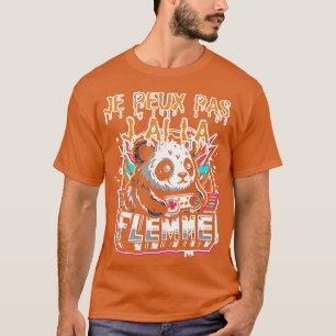 Je Peux Pas Jai La Flemme Cadeau Drle Spaß Panda T-Shirt