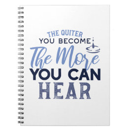 Je quiter Sie werden, desto mehr können Sie Zitat Notizblock