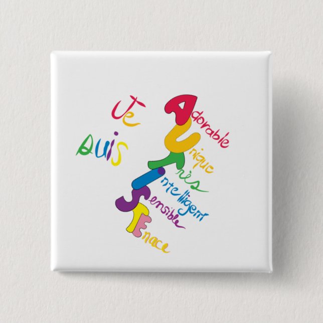 Je Suis Autiste Button (Vorderseite)