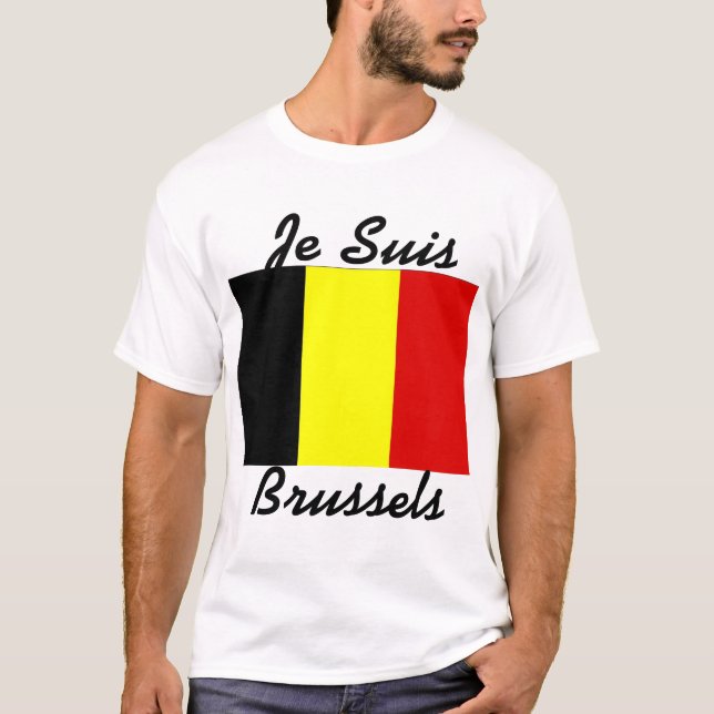 Je Suis Brüssel T - Shirt (Vorderseite)